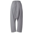 thumbnail image 6 of Gray Sweatpants Women The Fashion Women's Casual Pockets Solid Cotton-Blend Vintage Pants Fashion Clothing, 6 of 6