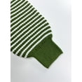 thumbnail image 4 of Womens Long Sleeve Sweater Crew Neck Casual Loose Clothes Spring Top Green M, 4 of 5
