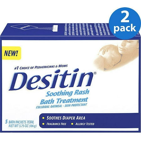 Desitin Soothing Rash Bath Treatment, 3.75 fl oz, 2-Pack