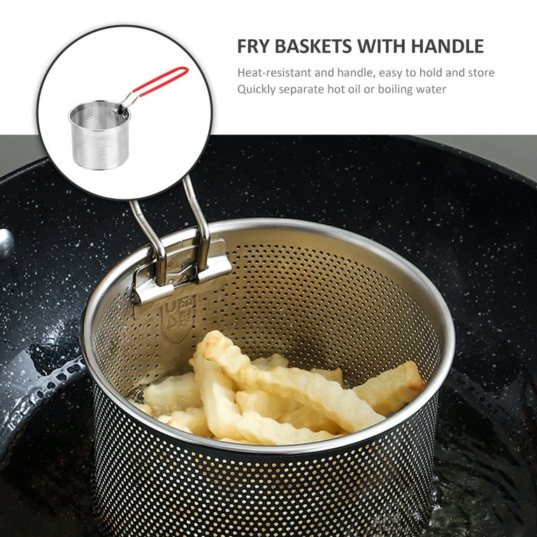 Deep Fryer 304 Stainless Steel Fryer With Frying Basket Auxiliary