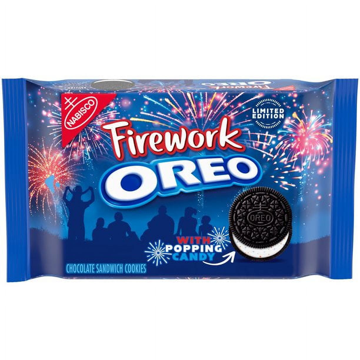 FSSTAM OREO Firework Chocolate Sandwich Cookies with Popping