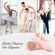 thumbnail image 5 of Zapatos de baile clásicos Zapato de baile de lona Zapatilla de ballet de media punta Zapatilla de ballet para niñas Niños Mujeres 35 (se sugiere elegir una talla más grande) JM MX-0134801FYD, 5 of 5