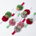 thumbnail image 4 of 6 unids floral diadema navidad niños tiara elástico diadema banda de pelo de dibujos animados, 4 of 6