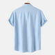 thumbnail image 4 of pstuiky Camisas de vestir de manga corta para hombre, Camisa hawaiana informal de manga corta con cuello vuelto y botones para hombre camisas casuales para hombre m, 4 of 9