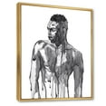 thumbnail image 2 of Designart Handsome African Man Portrait On White I FLOAT FRAME WALL ART, 2 of 4