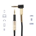 thumbnail image 4 of Adaptador De 2,5 Mm A 3,5 Mm, Cable Auxiliar De 3,5 Mm A 2,5 Mm, Cable Trenzado Para Auriculares Apto Para AKG K450 K451 K452 K480 Q460 123 Cm Sin Micrófono, 4 of 7
