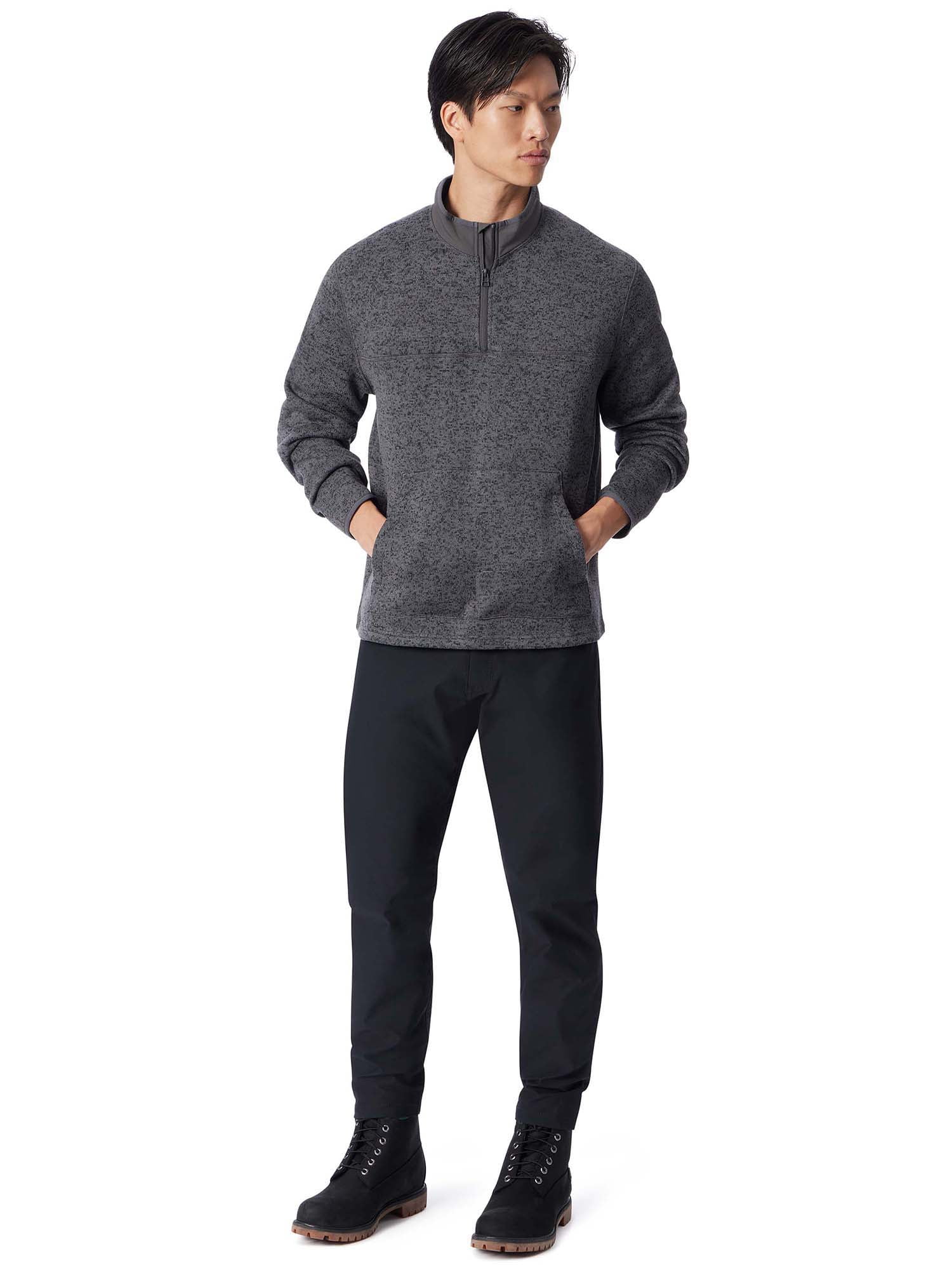 Bass & Co. Men's and Big Men's 1/4 Zip Sweater Fleece Pullover, Sizes S-XXXL