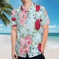 thumbnail image 5 of High Quality Hawaiian Shirts for Men Short Sleeve Aloha Beach Shirt Floral Summer Casual Button Down Shirts Blouses I9GJC8, 5 of 7