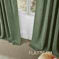 thumbnail image 3 of NICETOWN Olive Green Linen Curtains 84 inch Length for Living Room, Light Filtering Curtain for Bedroom, 52 inch Wide Drapes with Rod Pocket Back Tab, 2 Panels, 3 of 7