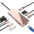 thumbnail image 2 of HUB USB-C 10 En 1 HDMI Ethernet HDMI Para Mac Ipad Sd Rosa., 2 of 5