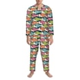 thumbnail image 3 of Sikiie Lantern Koi Fish Mens Pajama Set, Soft Warm Long Sleeve Sleepwear, Cozy Button-Down Pjs for Men-XX-Large, 3 of 7