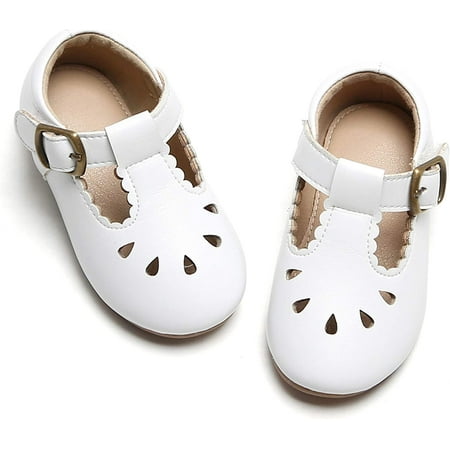 

QWZNDZGR Toddler Little Girl Flat Oxfords Dress Shoes - Mary Jane Princess for Girl Party School Shoes.