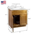 thumbnail image 4 of Design House Brookings Vanity in Modern Birch with Solid White Cultured Marble Top, Fully Assembled, 31-Inch, 4 of 17