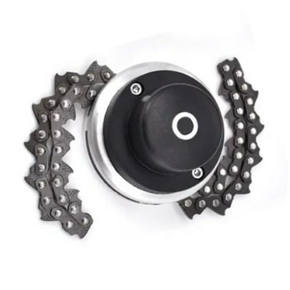 Chain Trimmer Head Grass Cutter Replacement Manganese Steel Lawn Mower 1in Hole