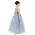 thumbnail image 2 of Ekidsbridal Satin Backless Tulle Formal Flower Girl Dress for Junior Pageants Birthday Party Gowns 722 10, 2 of 6