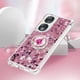 thumbnail image 5 of Funda para Honor 90 5G con Brillo Líquido Flotante, Purpurina, Parachoques y Anillo Giratorio Soporte, 5 of 5