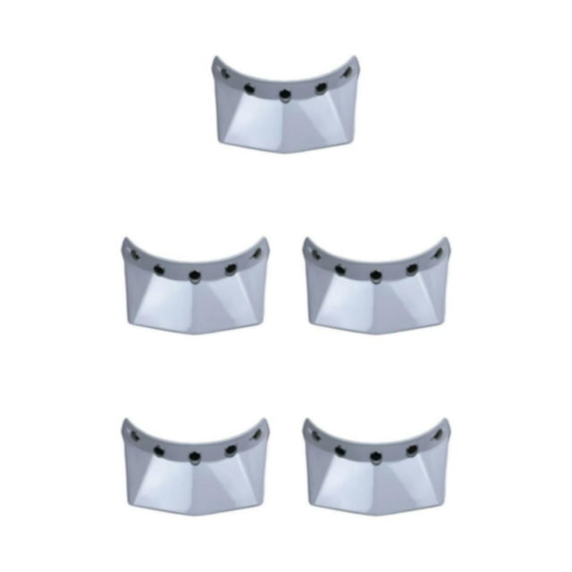 kurtrusly Motorcycle Peak 5-Snap Sun Visor UV Sunshield Effective Protection White 5Set