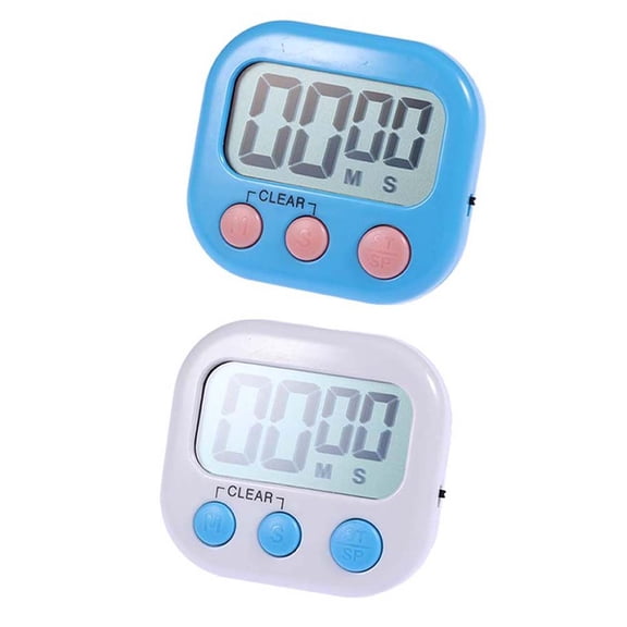 KONTONTY Countdown Timer Assorted Colors LCD Digital Display for Kitchen Baking Cooking