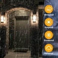 thumbnail image 6 of Modern Motion Sensor Outdoor Wall Lights 2 Pack 15" Exterior Wall Sconce Waterproof Porch Light, 6 of 7