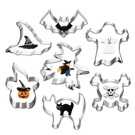 

7/8/12 Pcs Biscuit Mold Halloween Thanksgiving DIY Cookie Cake Shape Maker Stainless Steel Kitchen Baking Dessert Molds