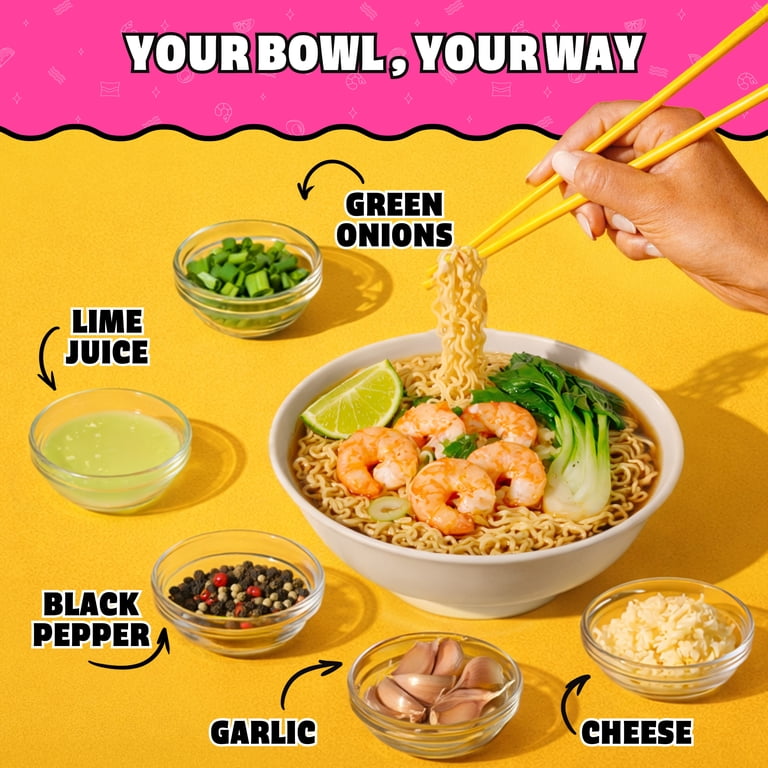 24 pack) Maruchan Ramen Noodle Soup, Shrimp Flavor Instant Noodles