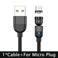 thumbnail image 1 of SZYUPXIN-Cable magnético giratorio de 540 °, cargador Micro USB 3 en 1, Cable magnético LED de 3m, tipo C, para iphone 11 Pro, XS, Xiaomi y Samsung, 1 of 4