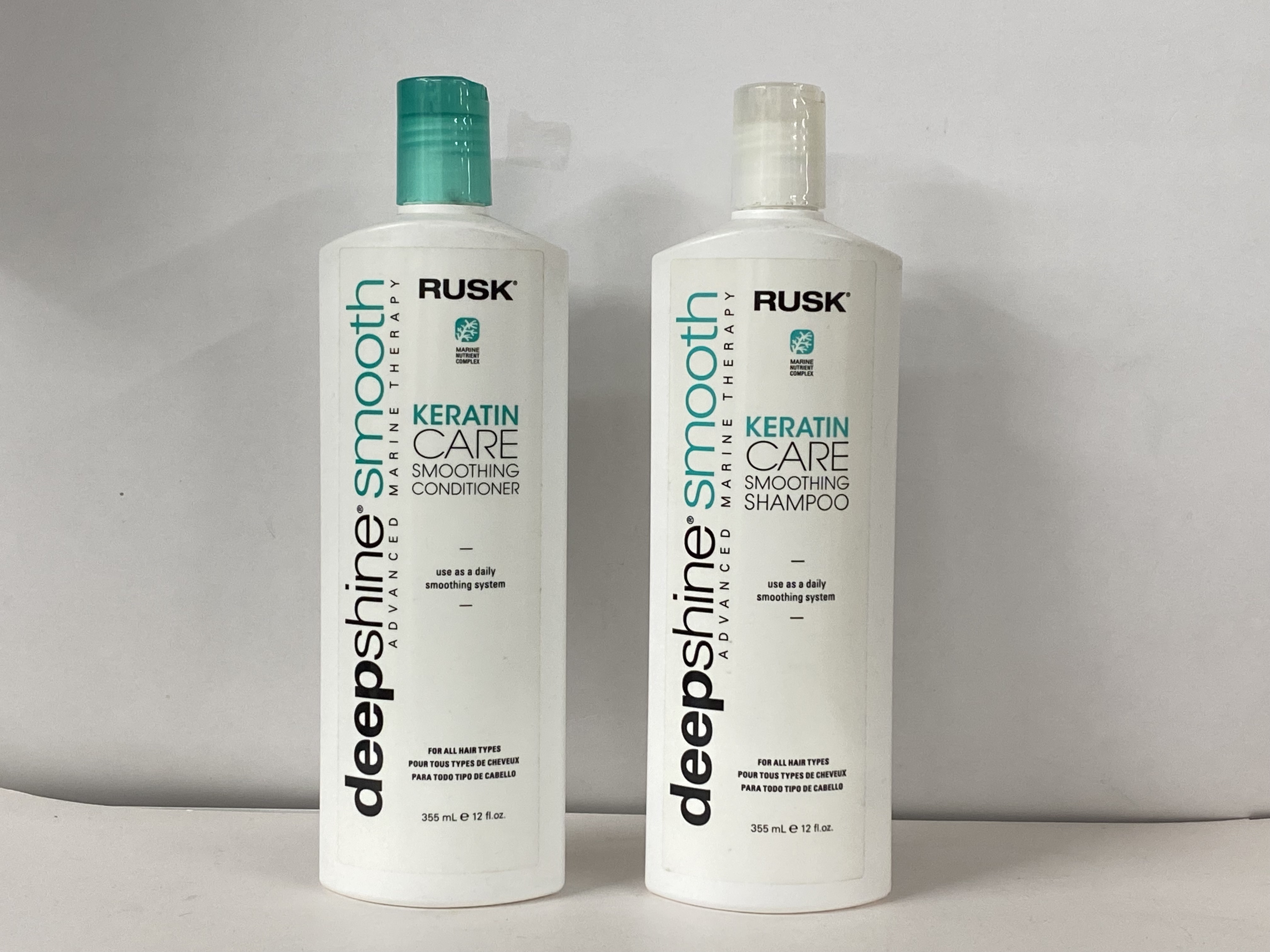 RUSK, Keratin Care smoothing shampoo & Conditioner 12 fl oz set