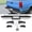 Silver & Black, variant on KOJEM Rear Bumper Assembly Compatible with 1988-2000 Chevy Chevrolet GMC Suburban C/K C1500 C2500 C3500 K1500 K2500 K3500 Tahoe Yukon Blazer W/Strip Pad GM1101109 999863