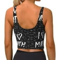 thumbnail image 2 of Yiaed I love Math Print Ladies Waistcoat Women Sports Vest Vest Sports Women Sports Top Yoga Vest for women-Medium, 2 of 8