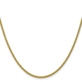 thumbnail image 2 of Primal Gold 14 Karat Yellow Gold 2mm Semi-solid 3-Wire Wheat Chain, 2 of 4