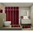 thumbnail image 2 of SAMIMPORT-2011 15 Piece Bathroom Linen & Accessory Set : 2-Rugs/Mats, 1 -Fabric Shower Curtain, 12-Fabric Covered Rings Non Slip Rugs Butterfly Orange, 2 of 2