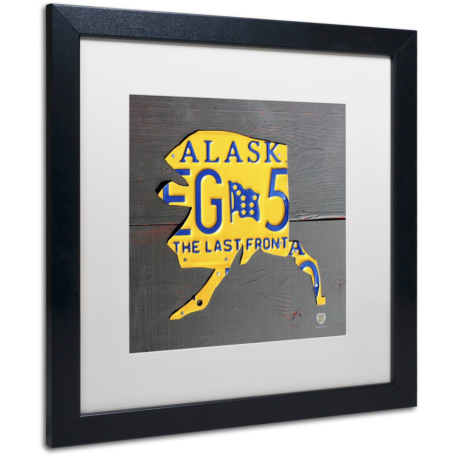 Trademark Fine Art 'Alaska' Canvas Art by Design Turnpike, White Matte, Black Frame