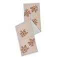 thumbnail image 1 of Vickerman Falling Flakes Chemin de Table 60 Pieds' x 12 Pieds', Écru, Coton Lin, Noël, 1 of 2