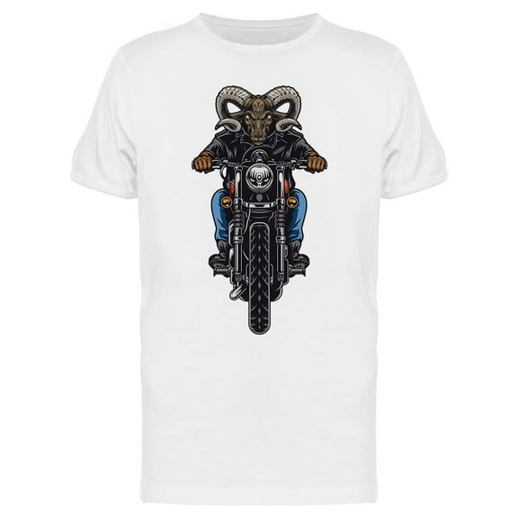 Cruel Ram Biker T-Shirt Men -Image by Shutterstock, Male Medium