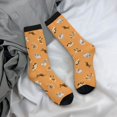 thumbnail image 5 of KLL Cute Puppy J Print Cool Socks Men's Women's Crew Socks Funny Crazy Novelty Stockings, 5 of 6