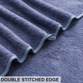 thumbnail image 6 of Kebury 6 Pack Bath Towels Set, 27"x55" Bath Sheets Towels Set For Adults, Mid-size Bathroom Towel Ultra Soft Microfiber Quick Dry Highly Absorbent Shower Towel Spa Hotel Use (Purple Blue), 6 of 6