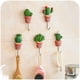 thumbnail image 5 of Gancho de plantas esculpidas de acero inoxidable, colgador de puerta y pared de cocina de Cactus creativo, artículos diversos, 5 uds., 5 of 5