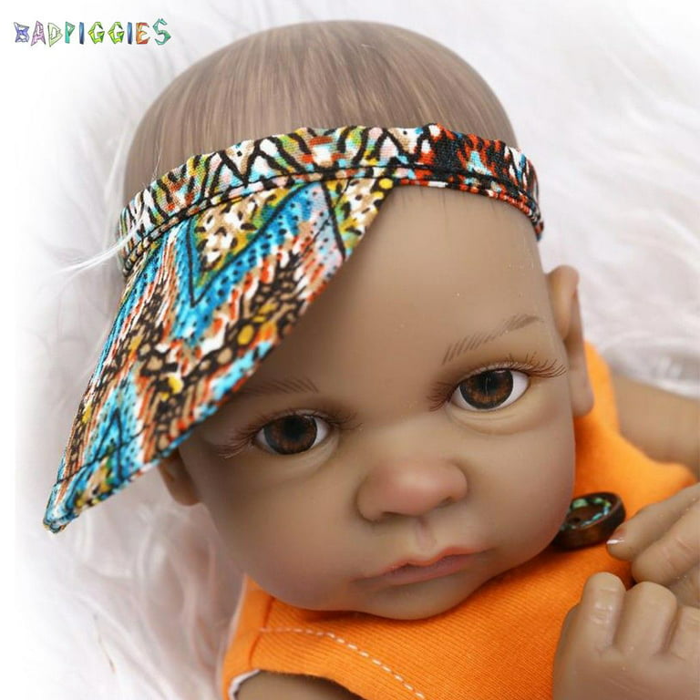 Reborn Real Life Baby Dolls Black Girl 24inch Soft Silicone Realistic  Weighted Dark Brown Skin Newborn Reborn Toddler African American Baby Doll