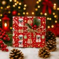 thumbnail image 4 of Pug Christmas Wrapping Paper Rolls, Pug Holiday Gift Wrapping Paper Merry Christmas, 4 of 7