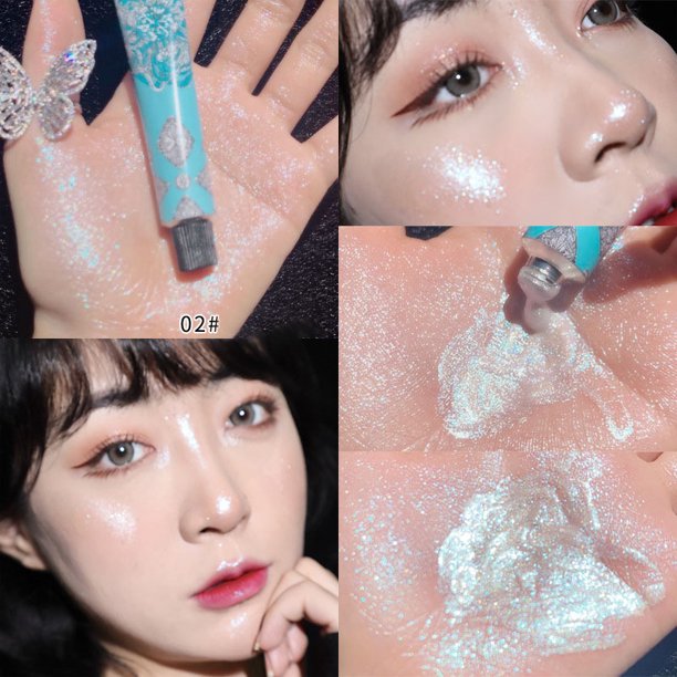 Face Highlighter Liquid Highlighter Cream Glittery Body Face Brightener