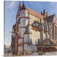 thumbnail image 1 of ARTCANVAS The Old Church Of Moret In Morning Sun 1894 Canvas Art Print by Alfred Sisley - Size: 26" x 26" (0.75" Deep), 1 of 9