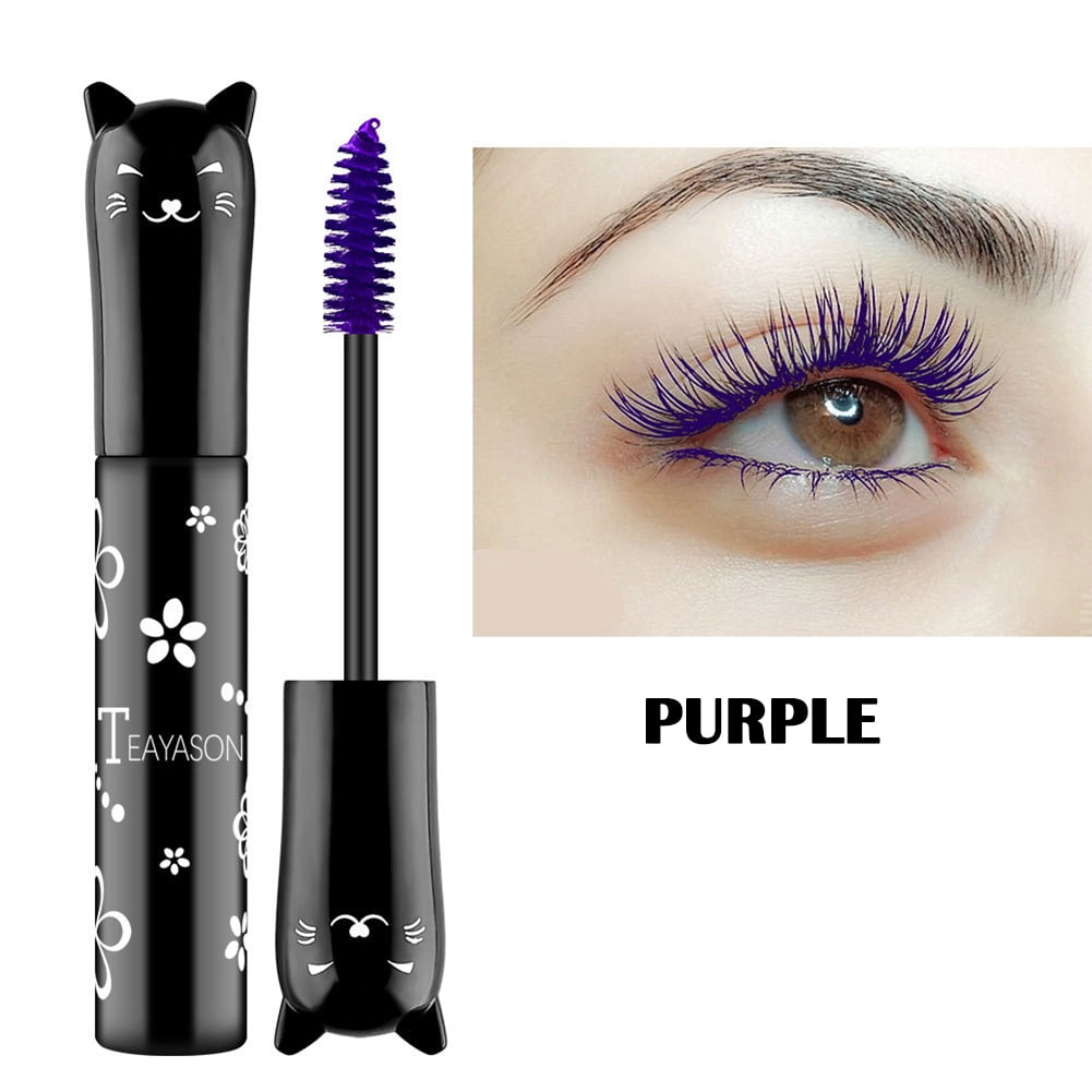 Teayason Color Mascara Purple Colorful Mascara Waterproof Color Eyelash