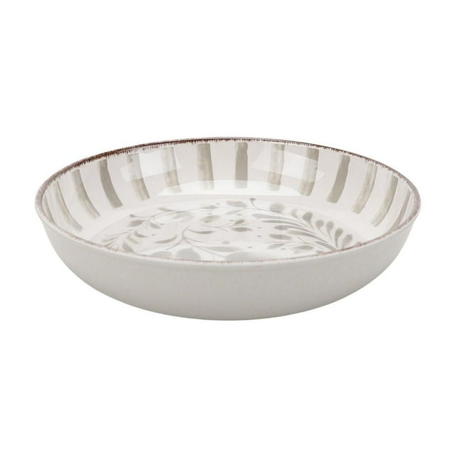 Better Homes & Gardens Bamboo Melamine Dinner Bowl Grey Set, 4pc