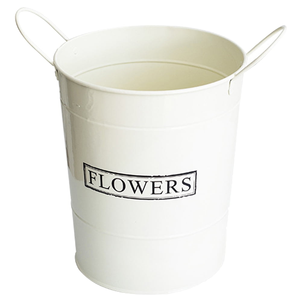 Hemoton Iron Plants Flower Pot Binaural Flower Planter Gardening Art Planting Flower Pot