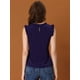 thumbnail image 4 of Blusa elegante Sin mangas Allegra K Vintage 1950 para Mujer XL Azul oscuro, 4 of 6