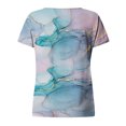 thumbnail image 4 of Moda Mujer Cuello en V Manga corta Impresión Jersey Blusas sueltas Tops Camiseta OAVQHLG3B Store lin121212, 4 of 4