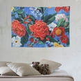thumbnail image 3 of FANNA Flowers Blue Background Maximalism Tapestry 60x40in Soft, Durable, Skin Friendly, Lightweight Indoor or Outdoor Home Wall Art 60x40in, 3 of 7