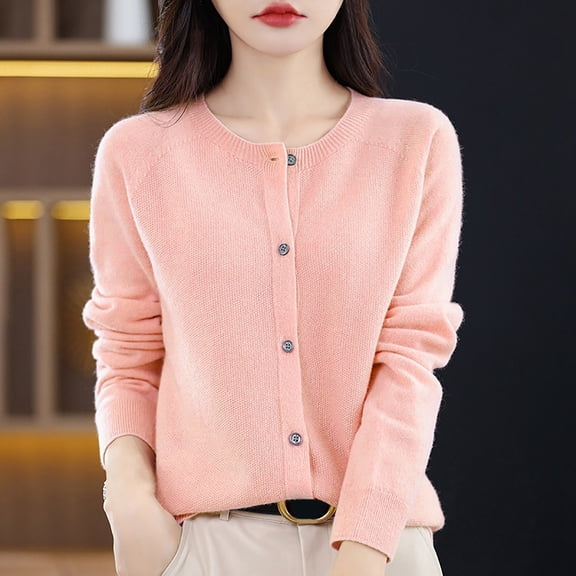 Sweaters For Women Button Front Long Sleeve Cardigan Soft Warm Knit Elastic Chiffon Cardigans for Women Summer Stripe Sweater plus Size Sweaters Women Sweater for Women Open Front Knitted Cardigans