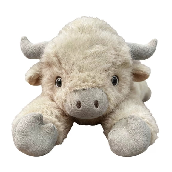 Pounds Highland Cow Weighted Stuffed Animals for Kid Adult, Long Fluffy Highland Cattle Plush Toy, Calming Weighted Plush for Bedroom Sofa Rest