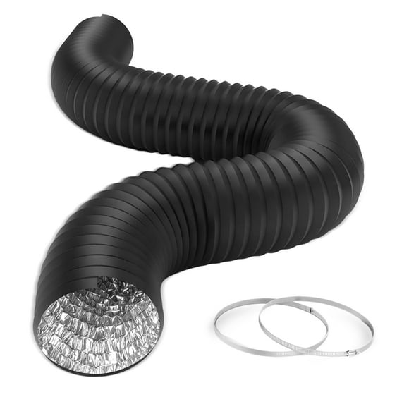 Manguera de ventilación para secadora HealSmart, conductos de aluminio de 6 pulgadas x 8 pies